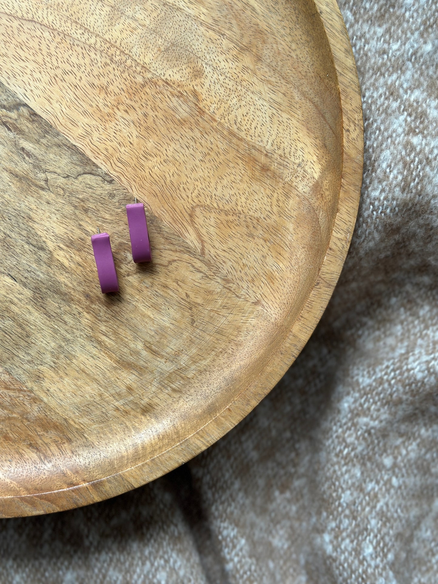 RIBBON STUDS PINK