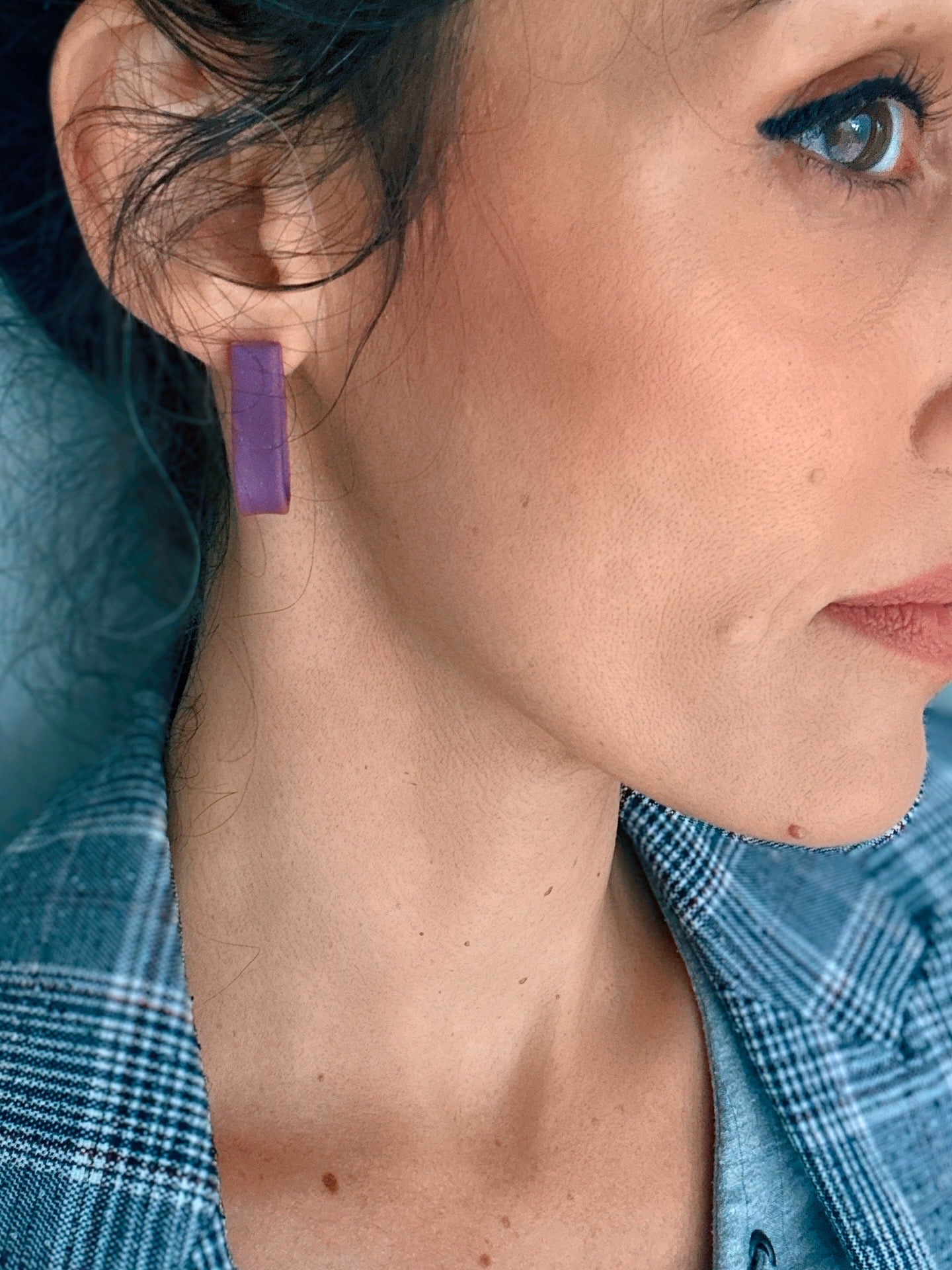 RIBBON STUDS LAVENDER