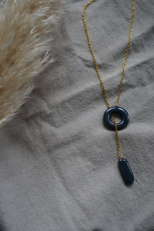 GEOMETRICS NECKLACE BLUE